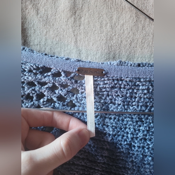 Free People Amethyst Sweater in Blue Combo (XS) - Picture 7 of 8